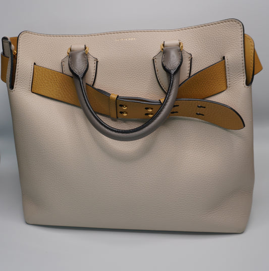 Burberry Marais Calfskin Medium Belt Bag – Limestone