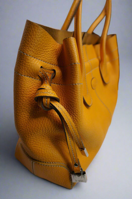 Tod's Medium Di Bag orange Leather Tote