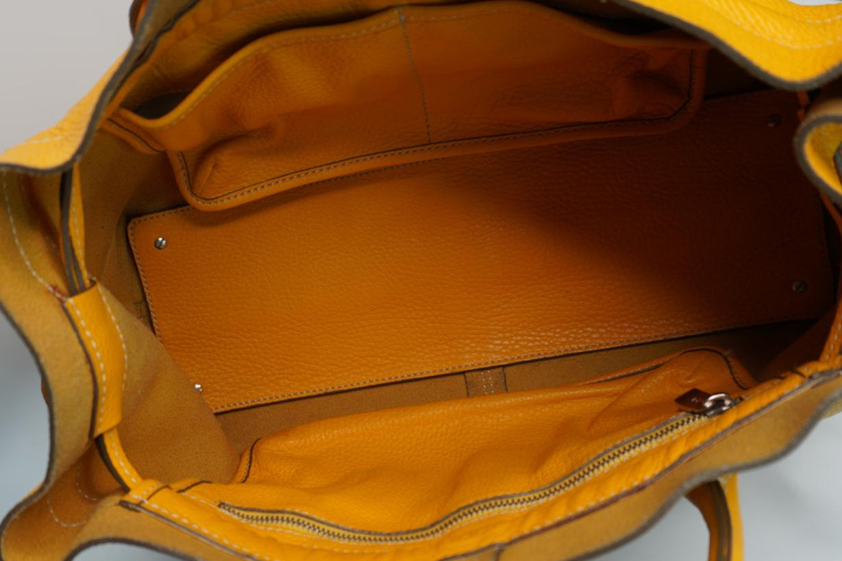 Tod's Medium Di Bag orange Leather Tote