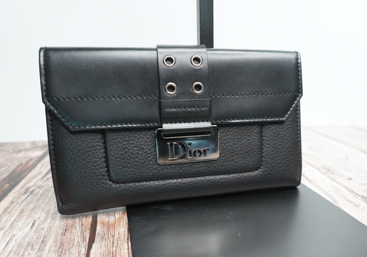 Christian Dior Black Leather Wallet