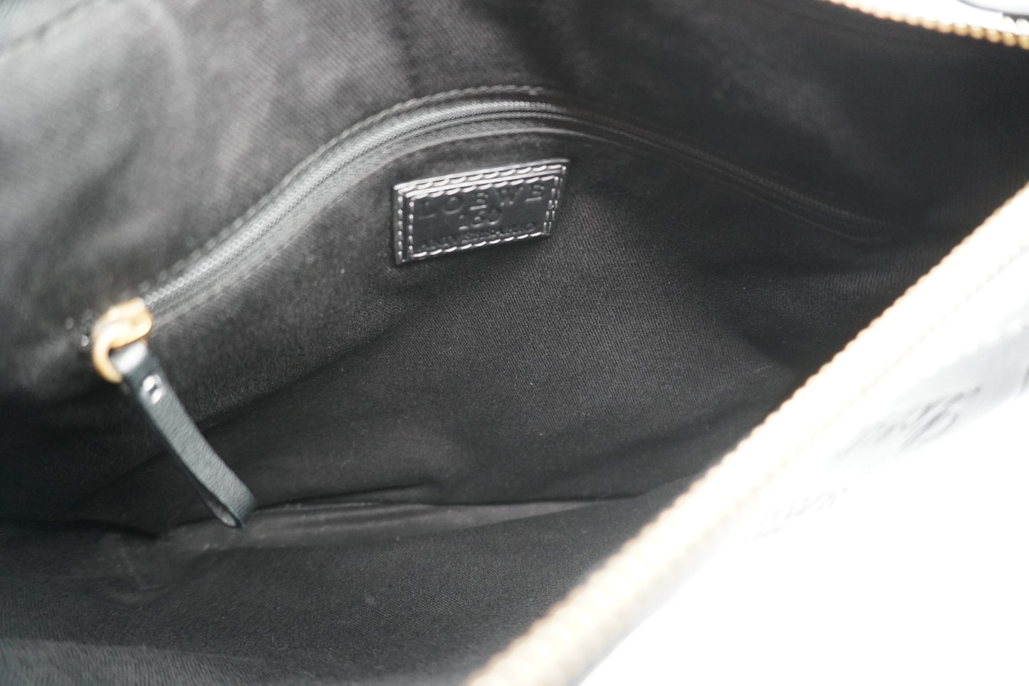 Loewe 160th Anniversary Limited Edition Black Embossed Leather