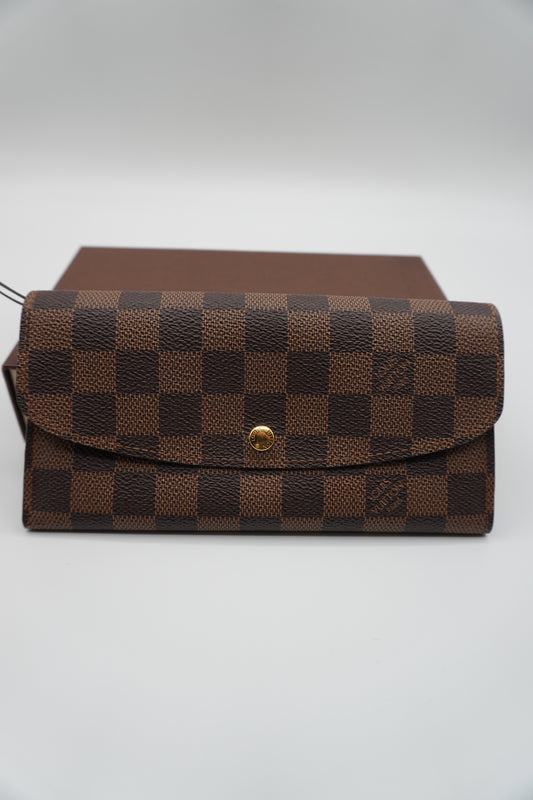 Louis Vuitton Damier Ebene Canvas Flap Wallet
