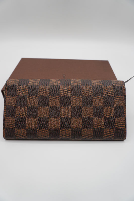 Louis Vuitton Damier Ebene Canvas Flap Wallet