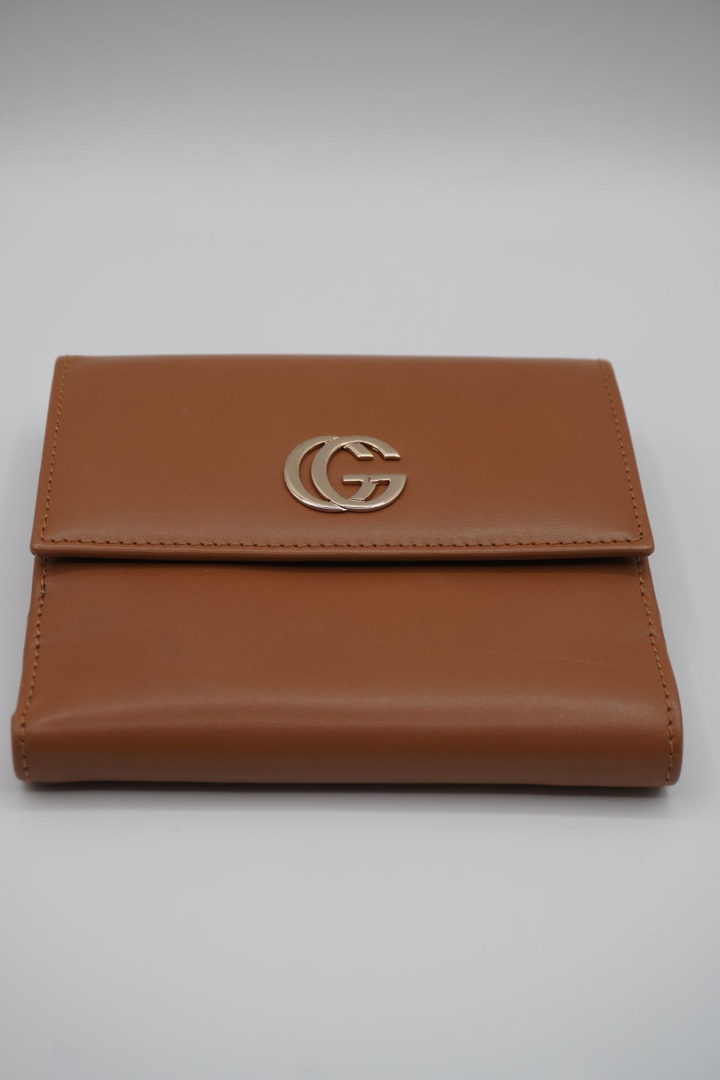 Gucci Tan Leather Compact Wallet