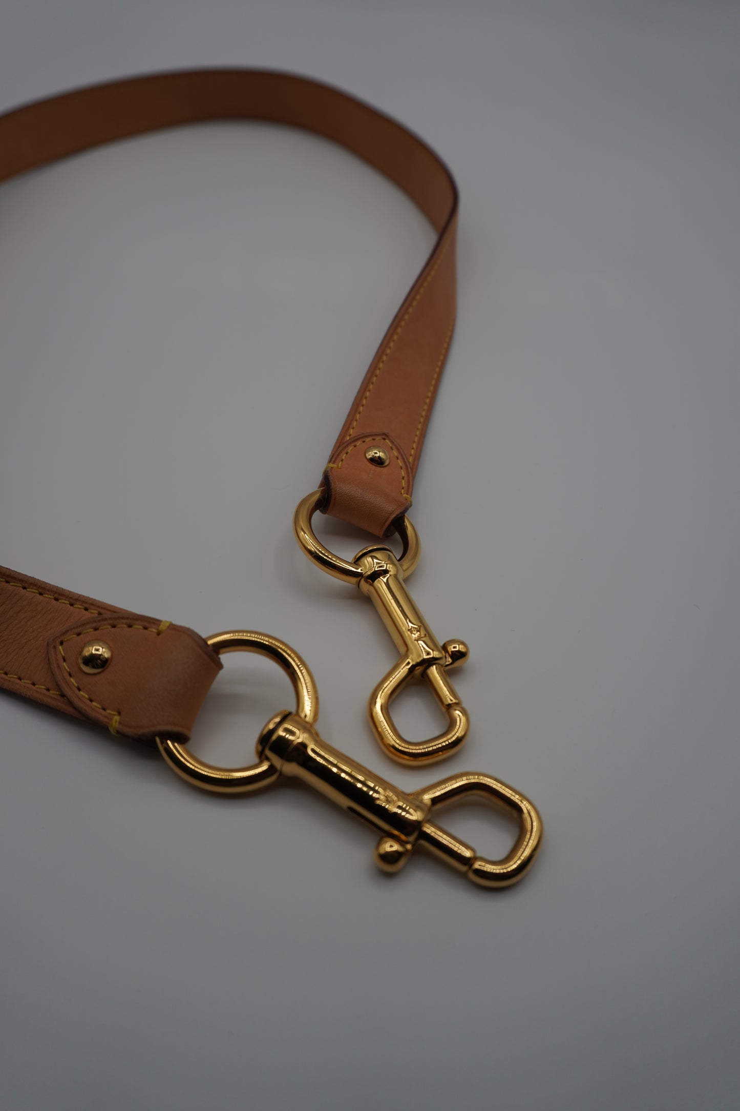 Louis Vuitton Vachetta Leather Adjustable Shoulder Strap with Gold-Tone Hardware