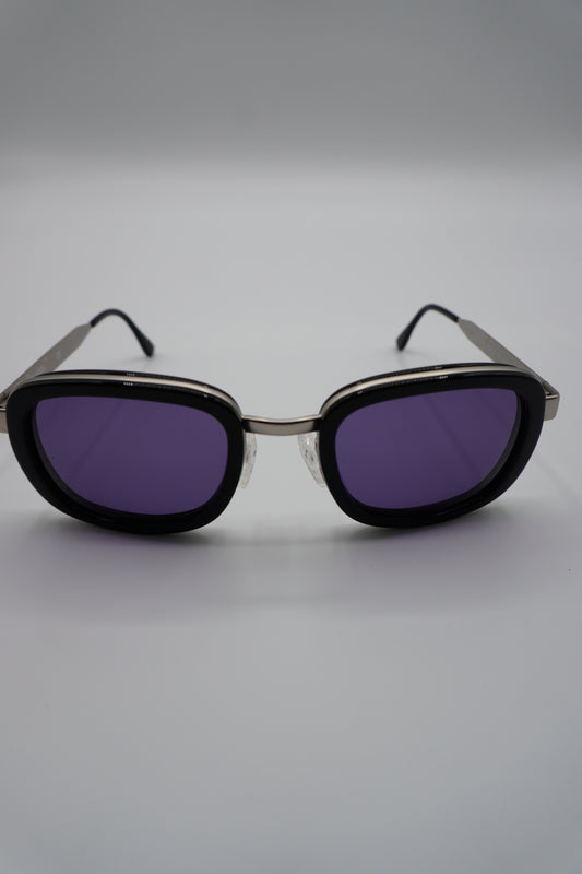 Chanel Rectangular Violet-Lens Sunglasses