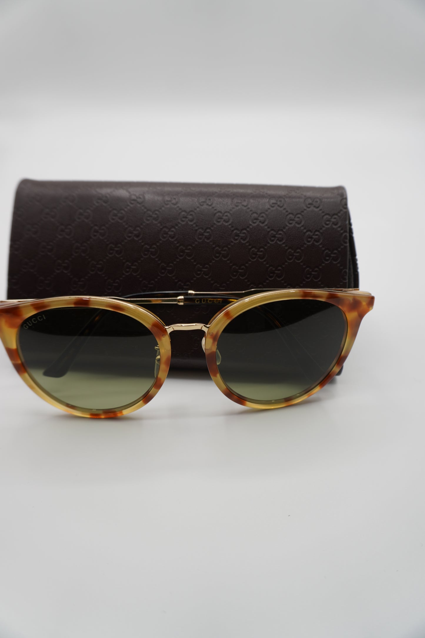 Gucci Web Stripe Aviator Sunglasses