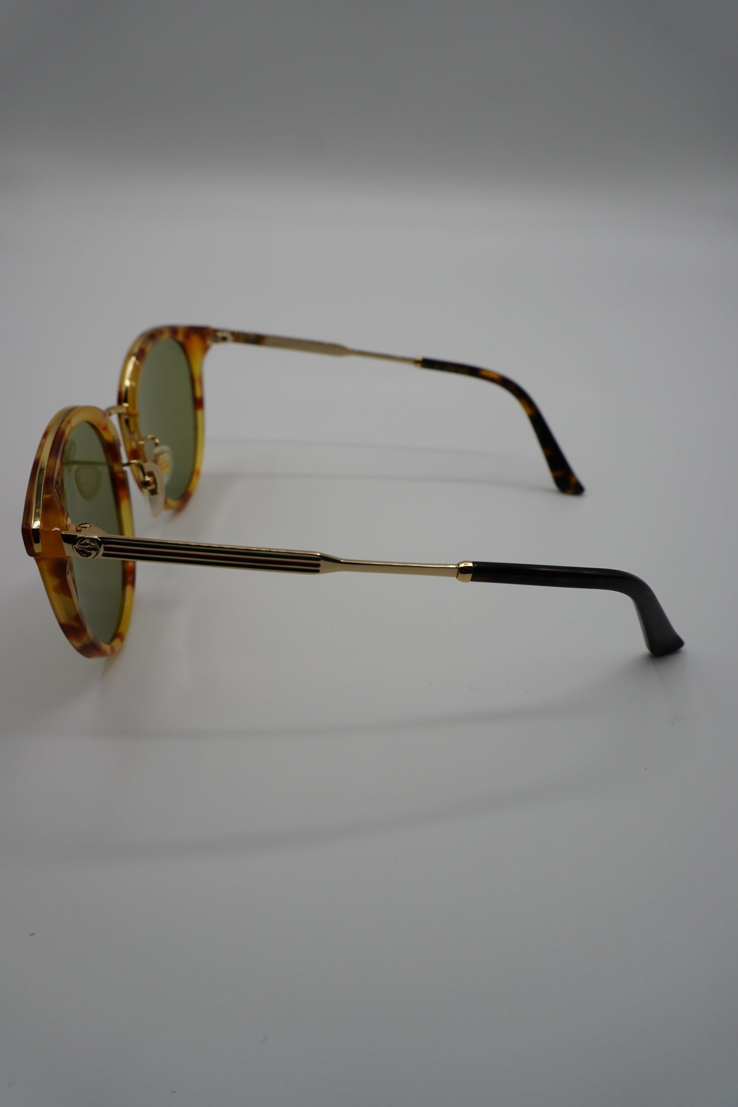 Gucci Web Stripe Aviator Sunglasses