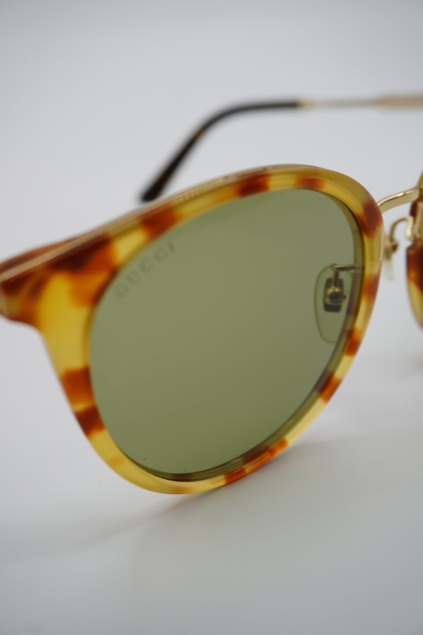Gucci Web Stripe Aviator Sunglasses