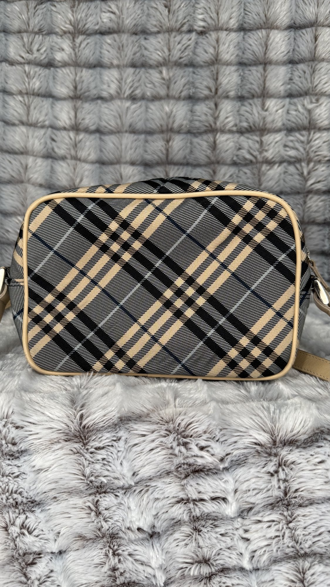 Burberry Blue Label Nova Check Mini Shoulder Bag – Beige/Black