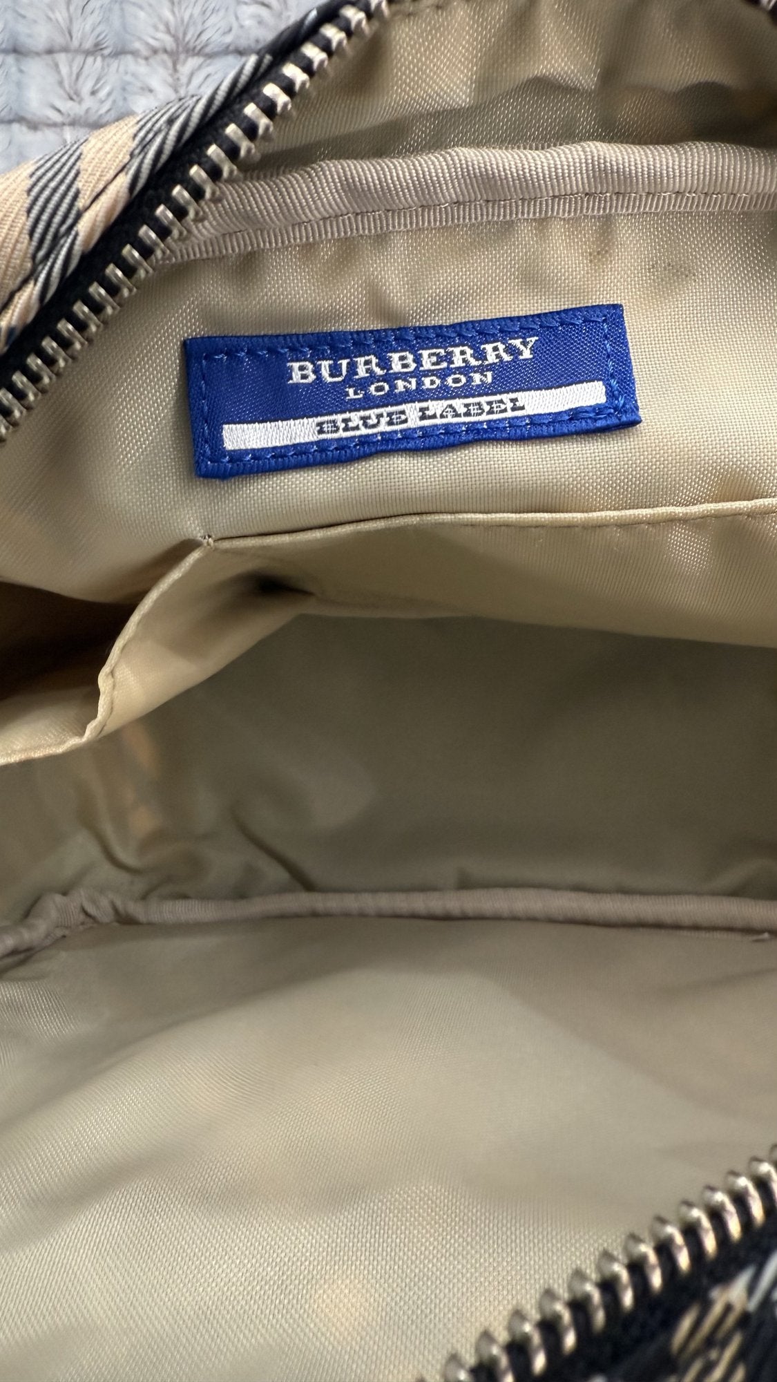 Burberry Blue Label Nova Check Mini Shoulder Bag – Beige/Black