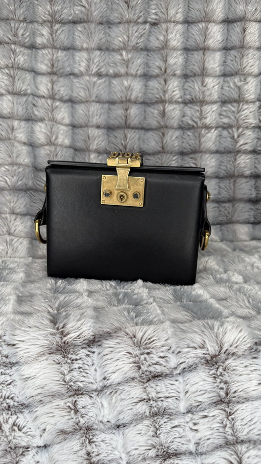 Christian Dior DiorAddict Lockbox Shoulder Bag – Black