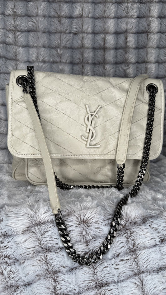 Saint Laurent Niki Baby Vintage Leather Shoulder Bag
