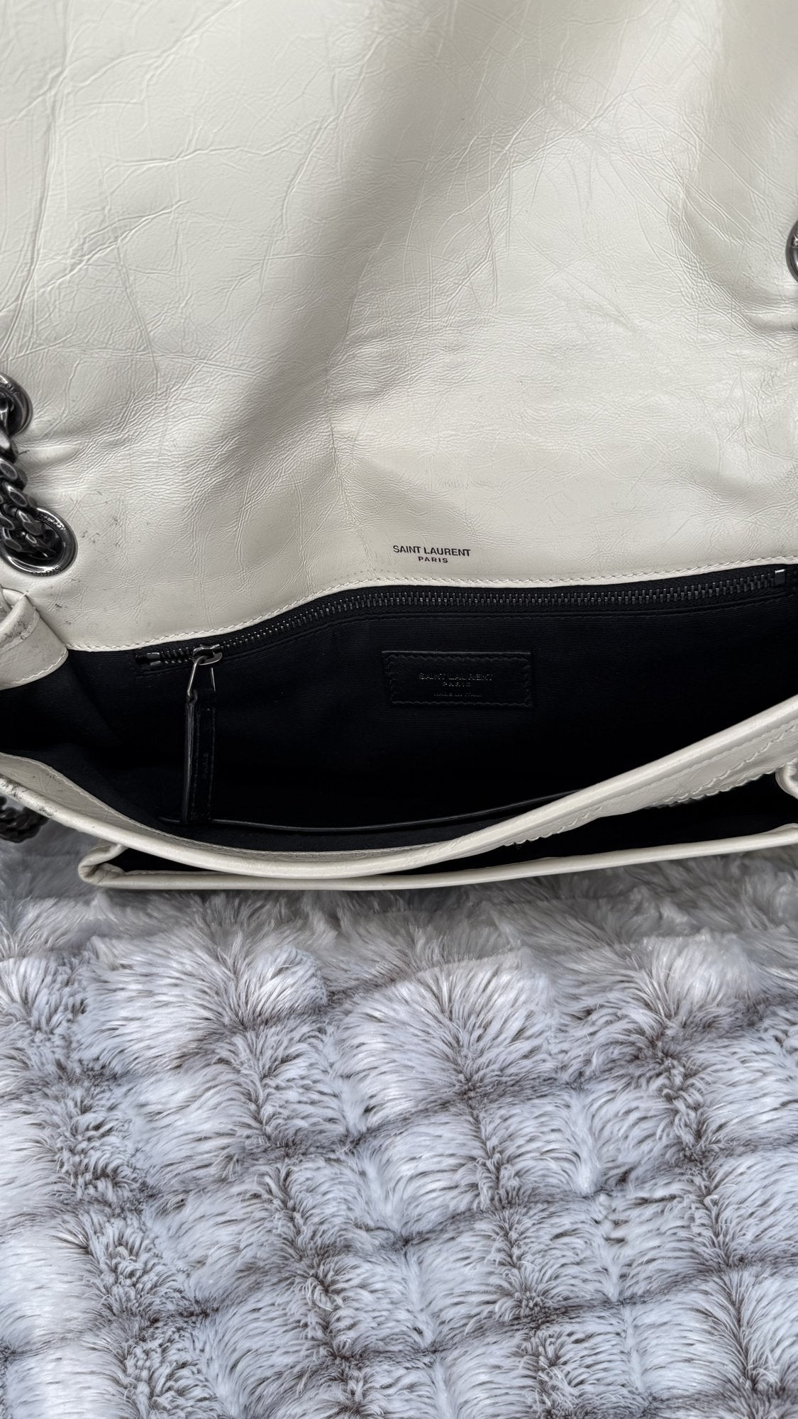 Saint Laurent Niki Baby Vintage Leather Shoulder Bag