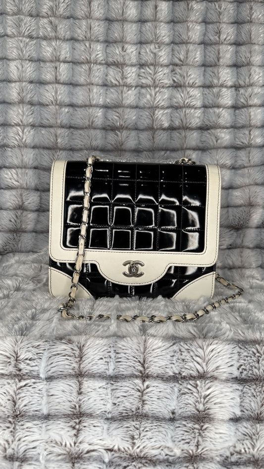 Chanel Square Chocolate Bar Flap Bag