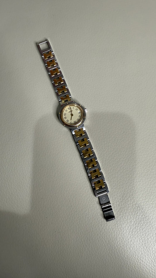 Hermès Clipper Two-Tone Watch