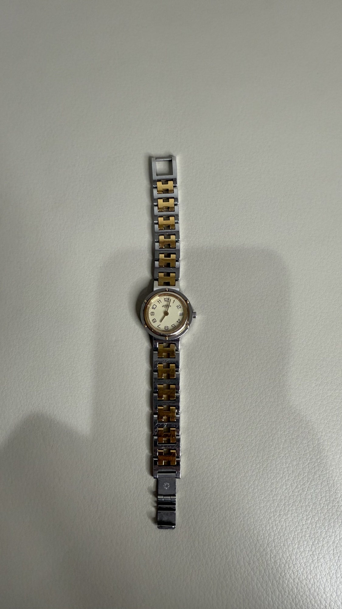 Hermès Clipper Two-Tone Watch