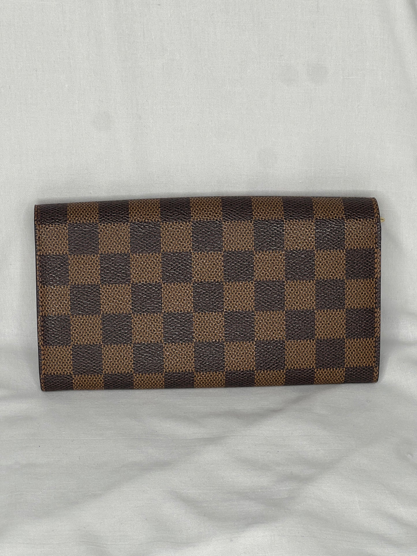 Louis Vuitton Sarah Wallet in Damier Ebene Canvas