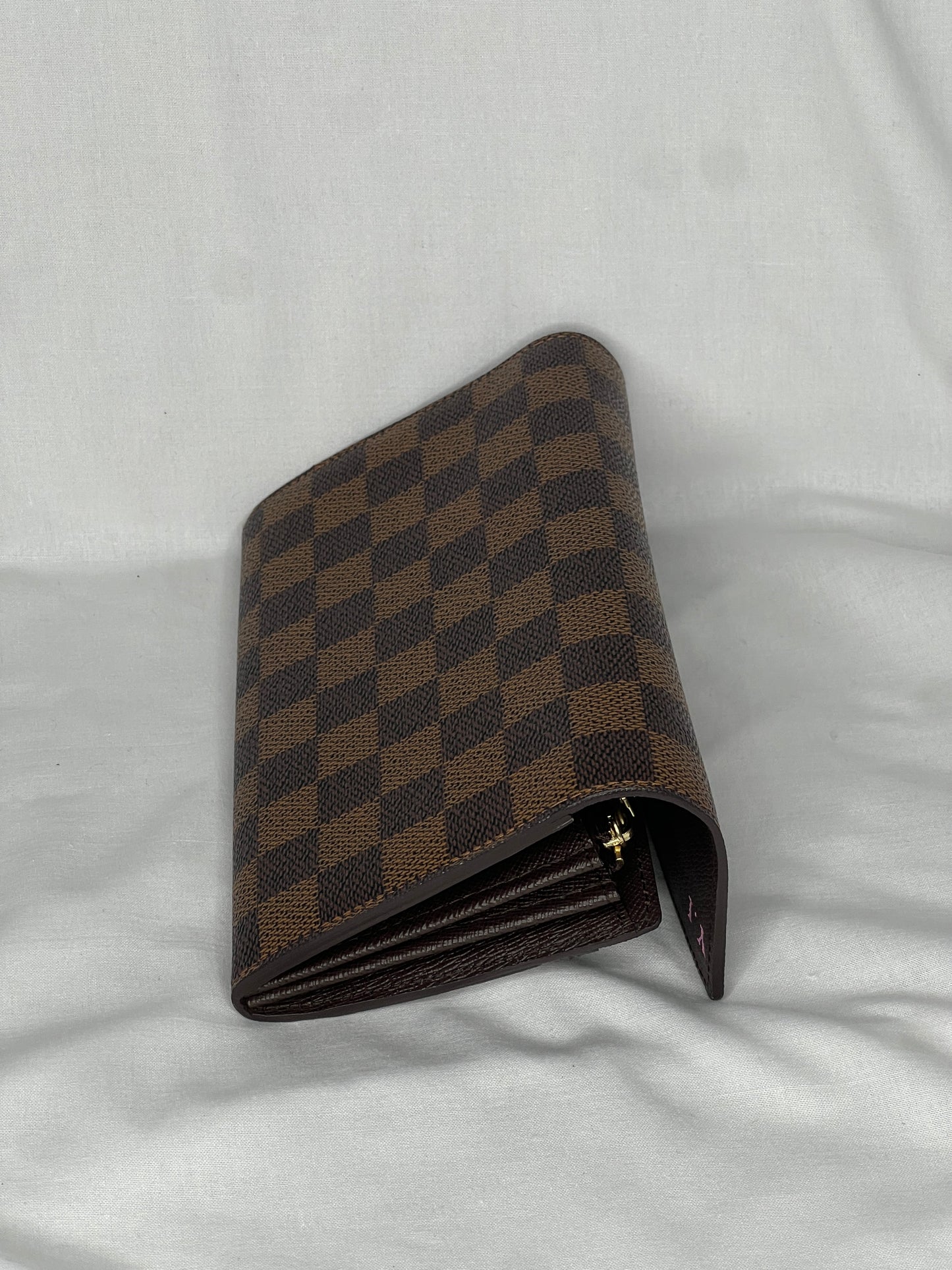 Louis Vuitton Sarah Wallet in Damier Ebene Canvas