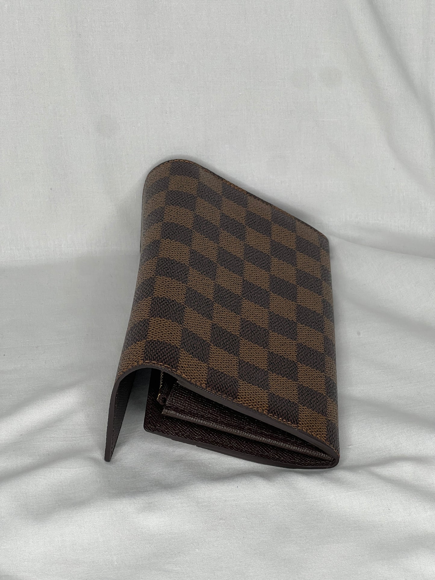 Louis Vuitton Sarah Wallet in Damier Ebene Canvas