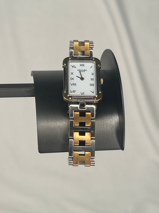 Hermès Croisière Quartz Watch Two-Tone Stainless Steel