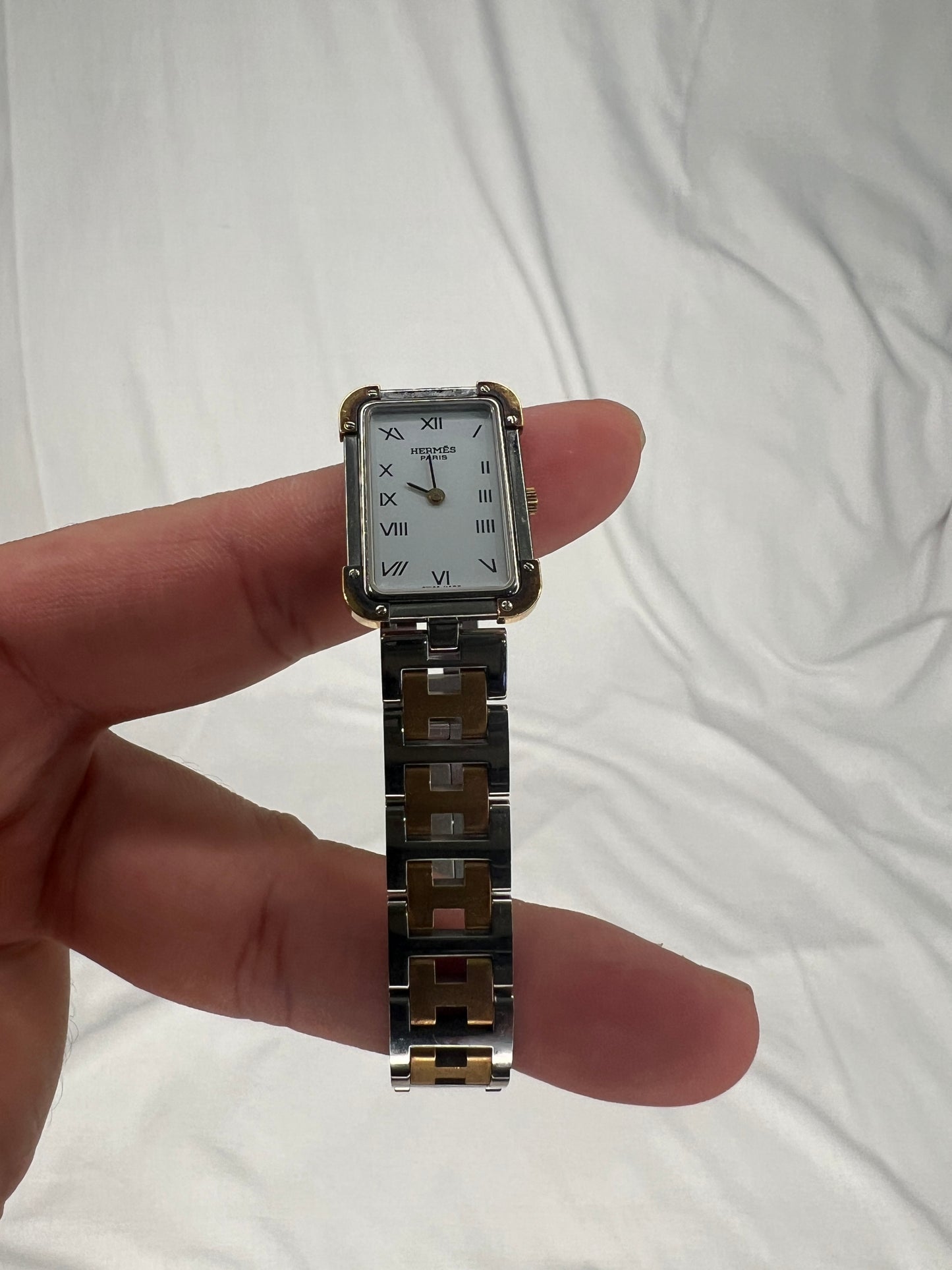 Hermès Croisière Quartz Watch Two-Tone Stainless Steel