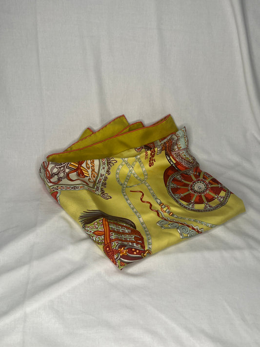 Hermès “Paperoles” Silk Scarf by Claudia Stuhlhofer-Mayr
