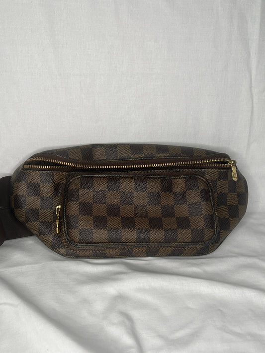 Louis Vuitton Melville Bum Bag in Damier Ebene Canvas