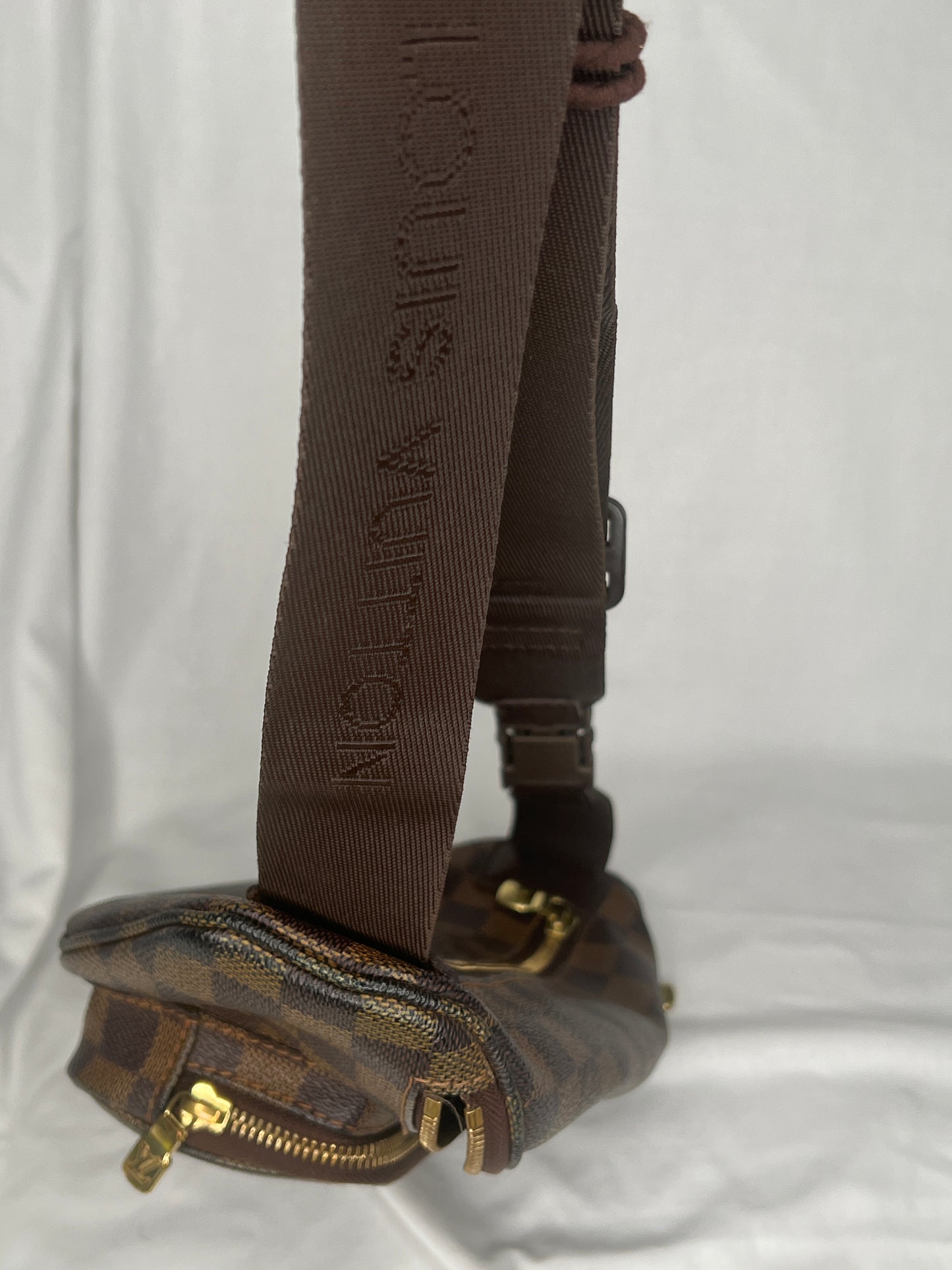 Louis Vuitton Melville Bum Bag in Damier Ebene Canvas