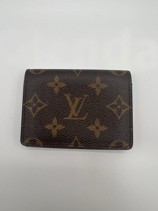 Louis Vuitton Monogram Canvas Envelope Business Card Holder