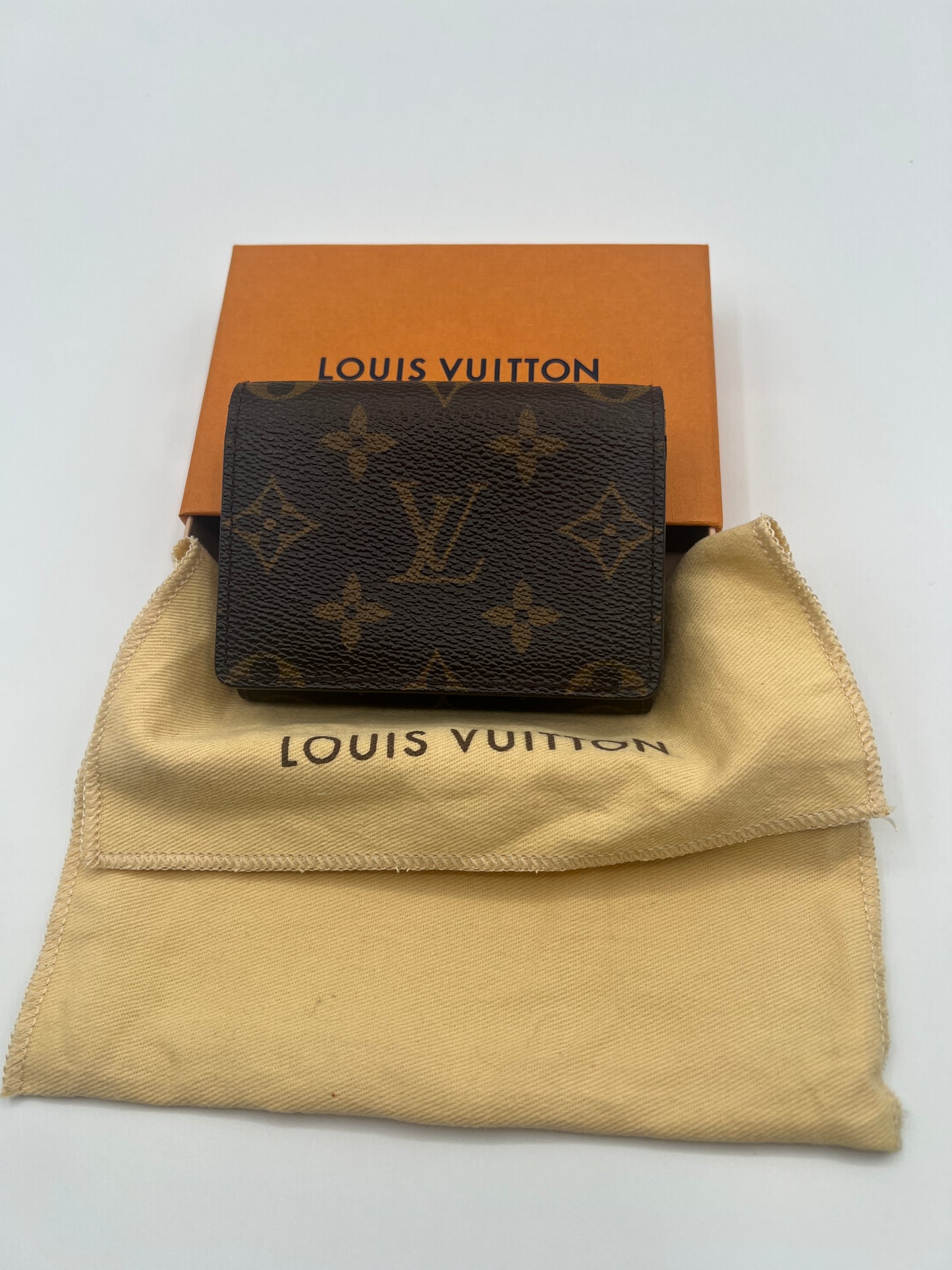 Louis Vuitton Monogram Canvas Envelope Business Card Holder