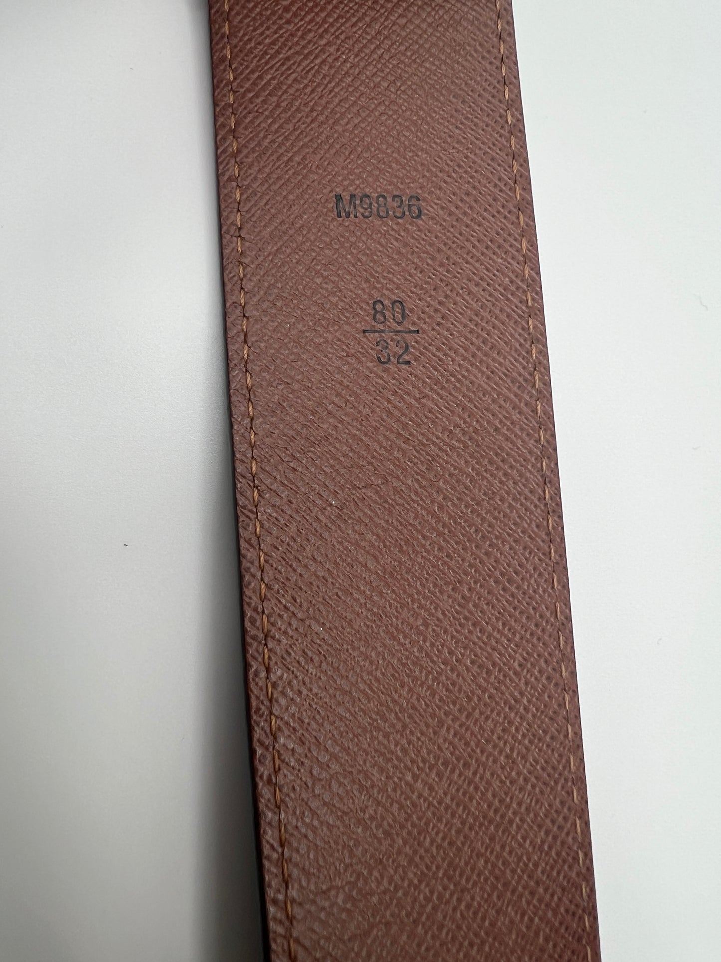 Louis Vuitton Monogram Canvas Belt – Size 80 / 32