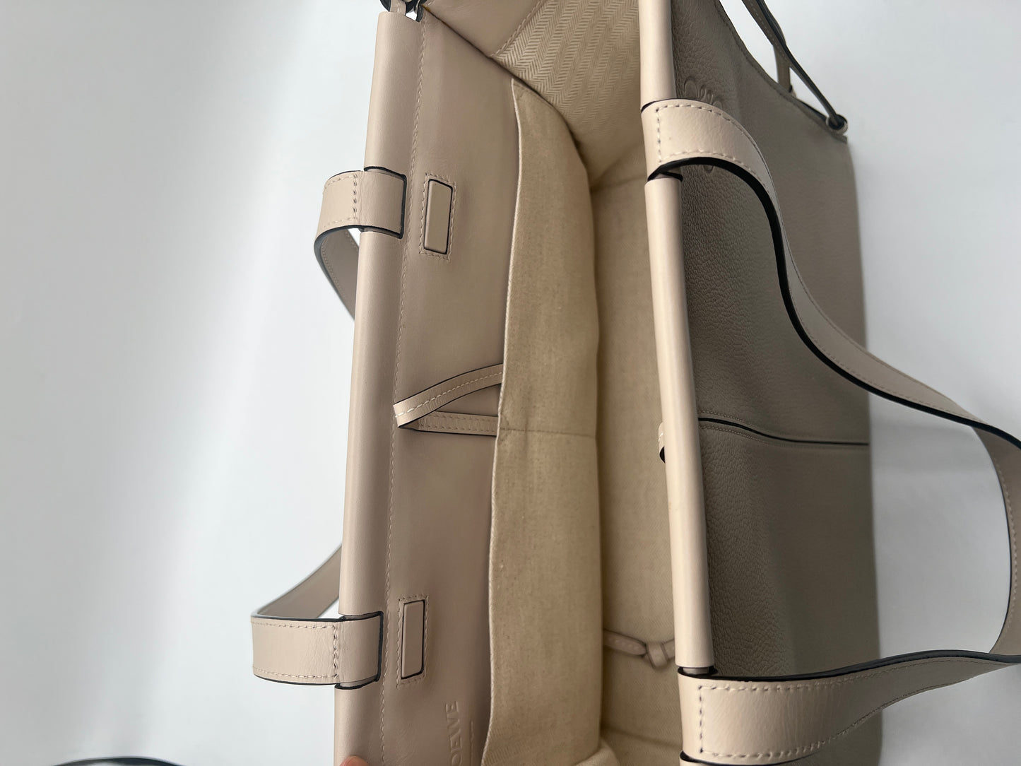 Loewe Cushion Tote Bag in Pebbled Leather
