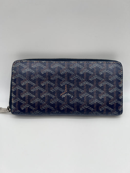 Goyard Goyardine Saint Sulpice Long Wallet – Navy Blue