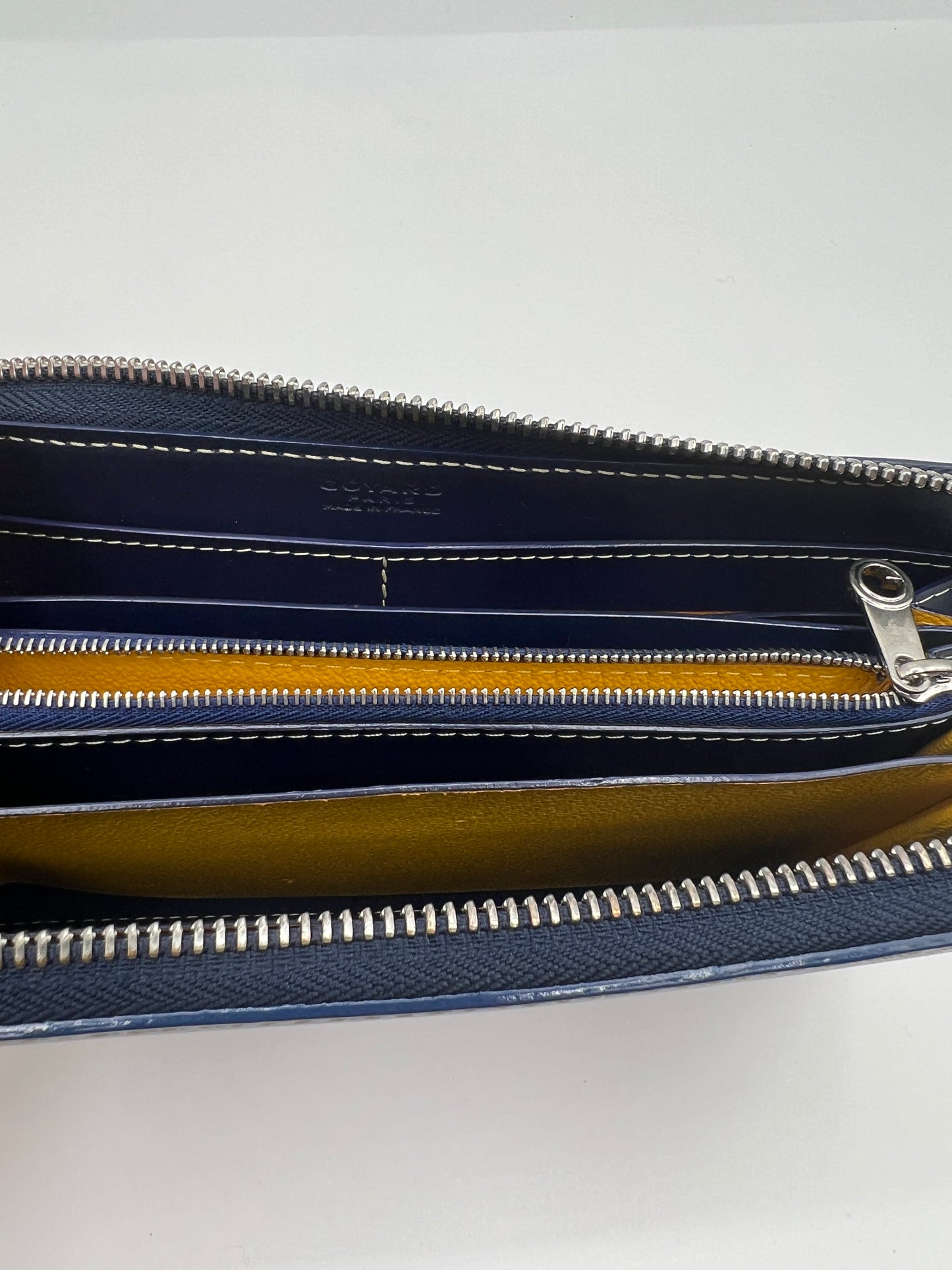 Goyard Goyardine Saint Sulpice Long Wallet – Navy Blue