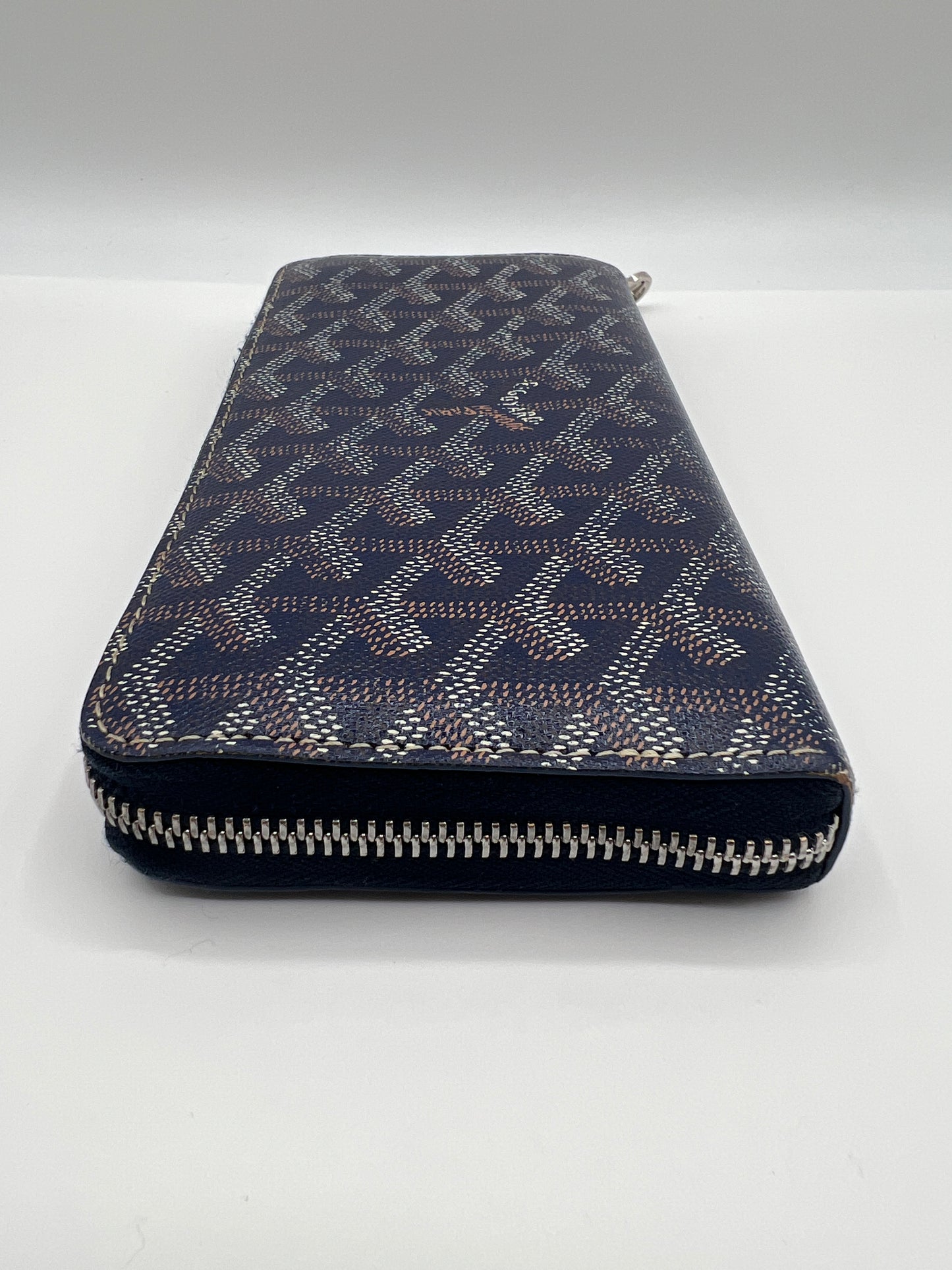 Goyard Goyardine Saint Sulpice Long Wallet – Navy Blue