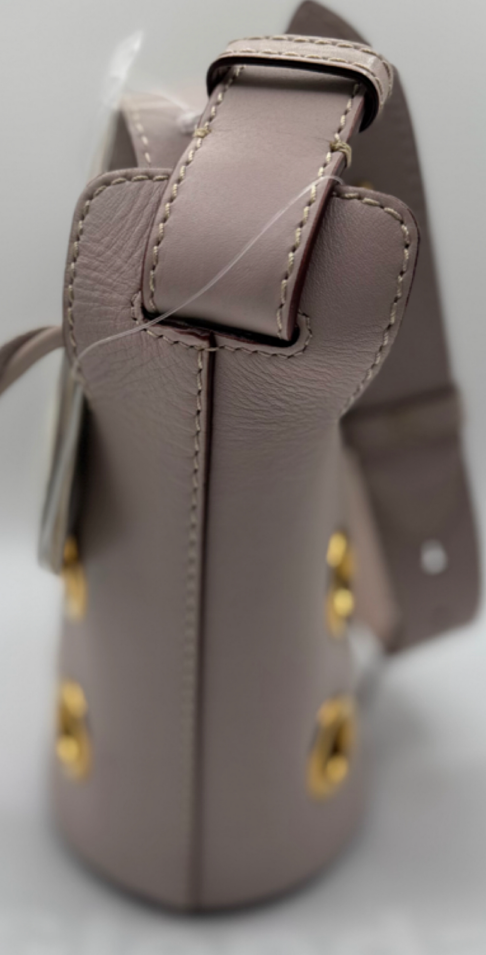 Burberry Grommet Bucket Bag in Pink Leather