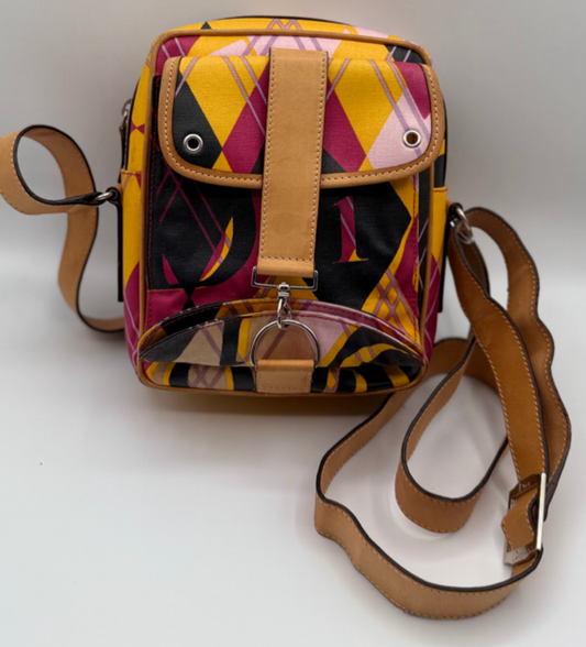 Christian Dior Argyle Check Shoulder Bag