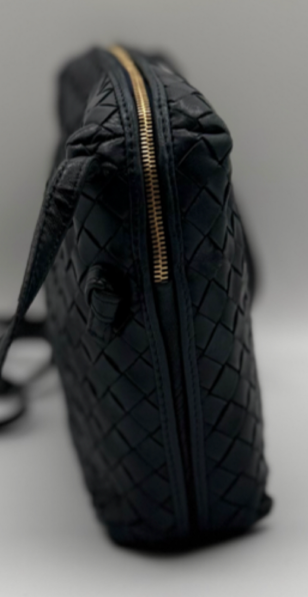 Bottega Veneta Intrecciato Nodini Crossbody Bag – Black