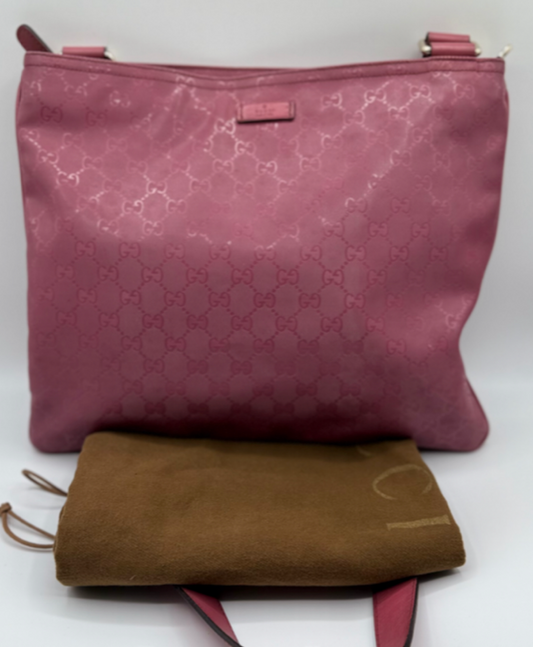 Gucci GG Imprimé Pink Messenger Bag