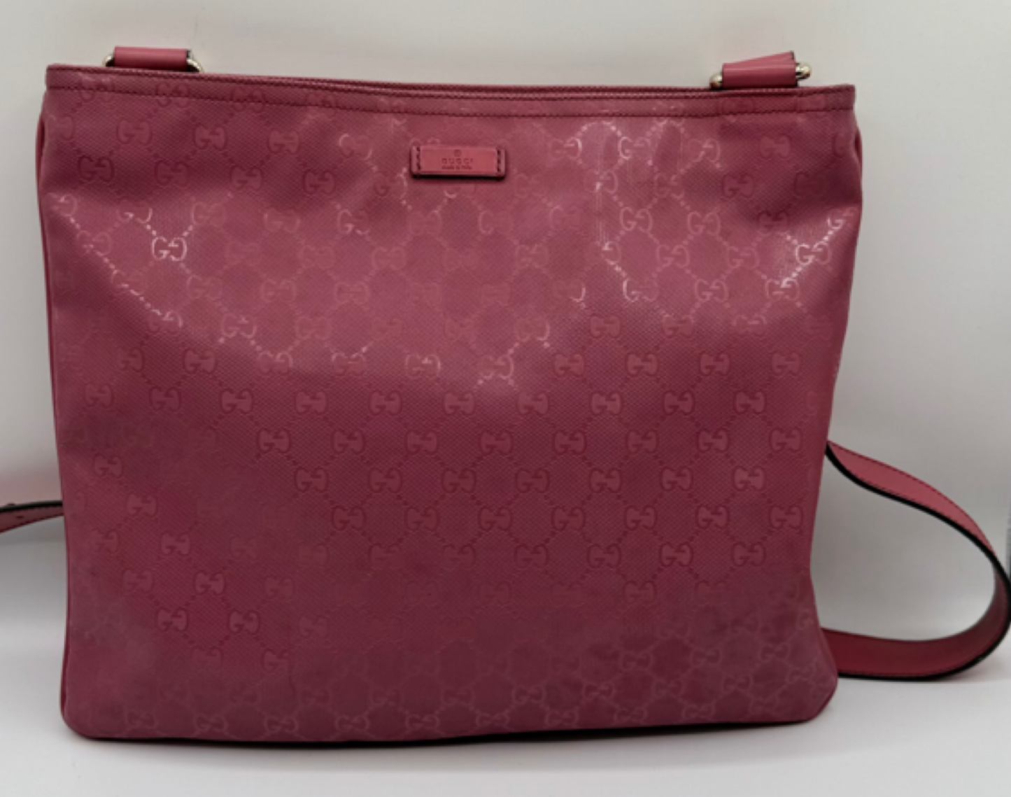 Gucci GG Imprimé Pink Messenger Bag