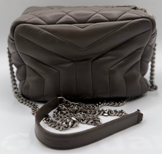 Saint Laurent Loulou Bowling Small Quilted Monogram Bag