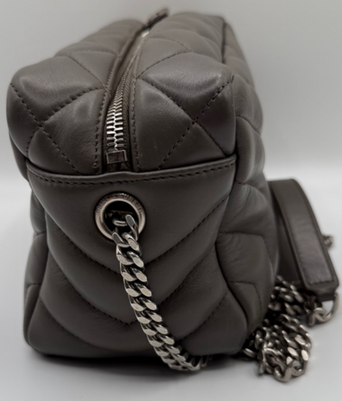 Saint Laurent Loulou Bowling Small Quilted Monogram Bag