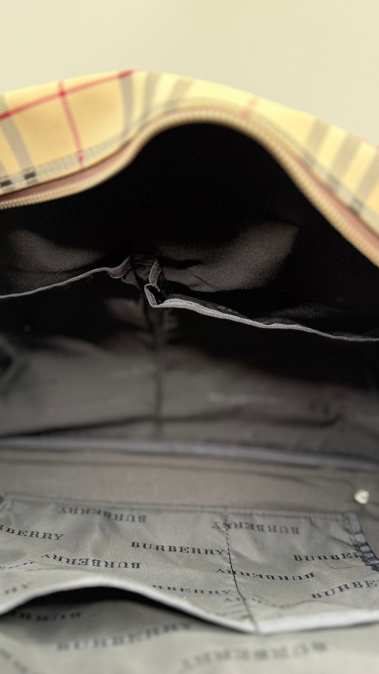 Burberry Nova Check Boston Duffle Bag