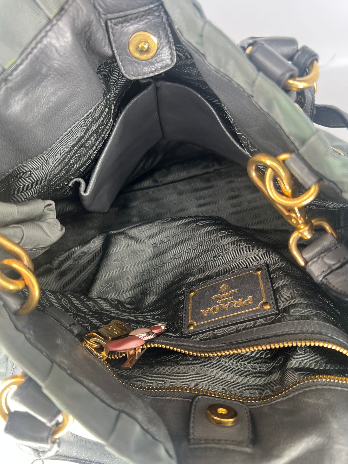 Prada Tessuto Nylon Gaufre Convertible Tote Bag