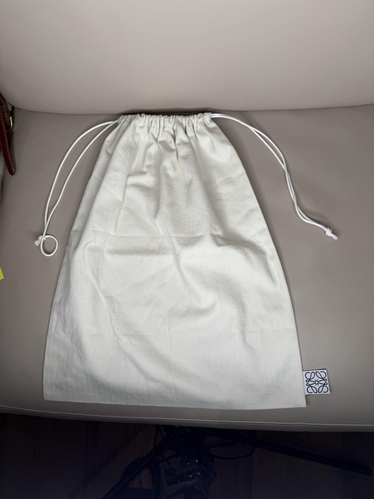 Loewe Pin Badge Canvas Crossbody Bag