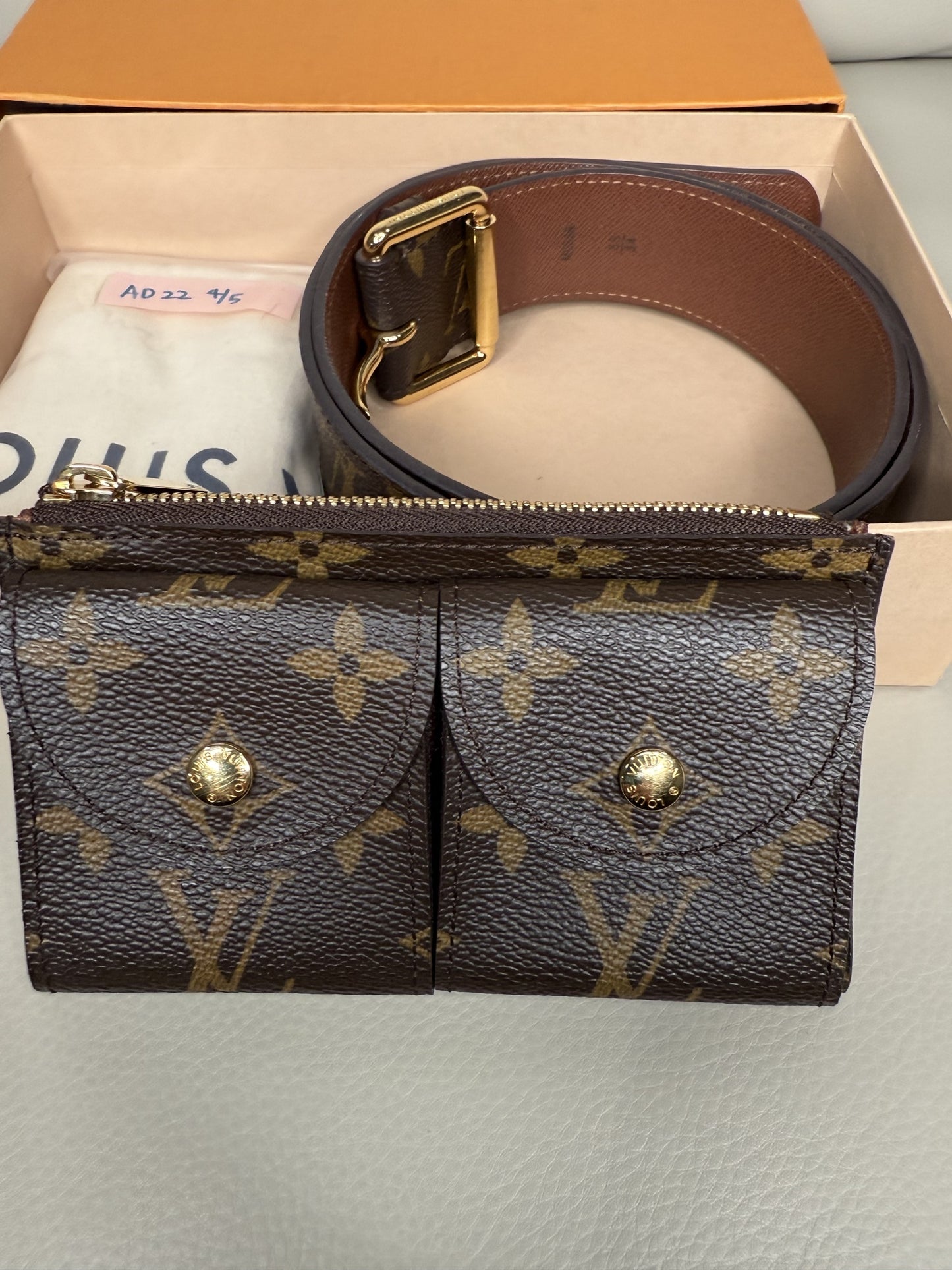 Louis Vuitton Monogram Canvas Duo Belt Pouch