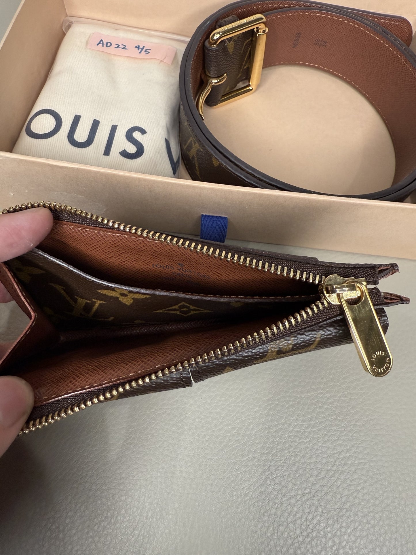Louis Vuitton Monogram Canvas Duo Belt Pouch