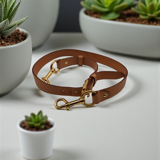 Louis Vuitton Vachetta Leather Adjustable Shoulder Strap with Gold-Tone Hardware