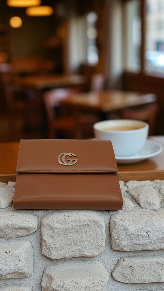 Gucci Tan Leather Compact Wallet